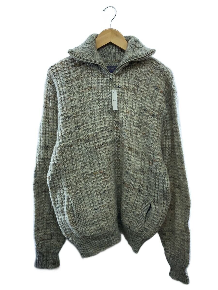 PENDLETON / 70s/MADE IN USA/ドライバーズニット/XLTALL/ウール/ベージュ/ミックスカラー