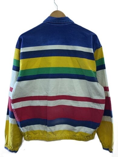 商品画像：90s/マルチボーダースイングトップ/M/コットン/ブルー×ホワイト×レッド×イエロー 2