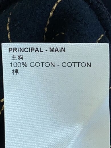 商品画像：23SS/ミュージックラインエンブロイダード/クルーネックスウェット/M/コットン/BLK/HOY03W 5