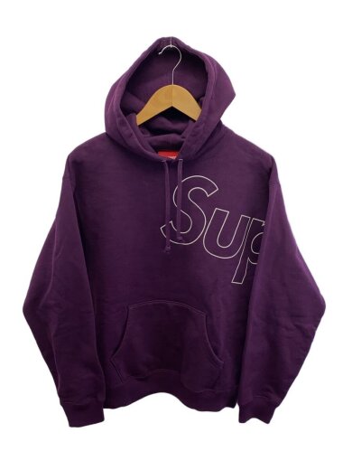 商品画像：21AW/Reflective Hoodedsweatshirt/S/コットン/パープル 1