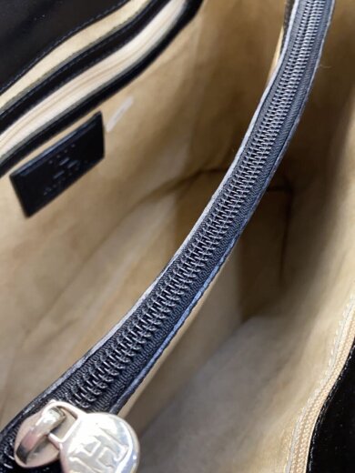 商品画像：ロゴ/ハンドバッグ/レザー/BLK 6