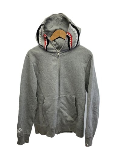 商品画像：SHARK FULL ZIP HOODIE/シャークパーカー/L/コットン/袖裏汚れ有 1