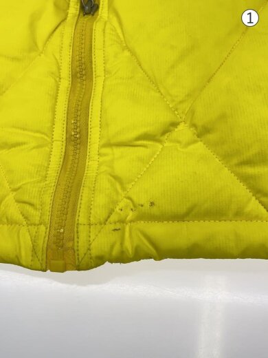 商品画像：キルティング゛ウンジャケット/L/ポリエステル/YLW/CR-1 6