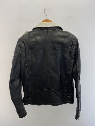 商品画像：ダブルライダースジャケット/3/羊革/BLK/汚れ有 2