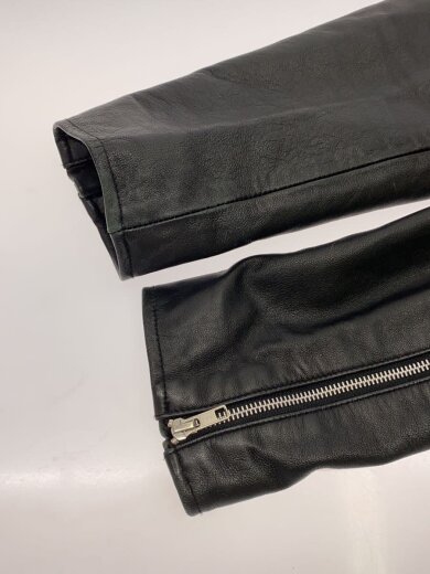 商品画像：ダブルライダースジャケット/3/羊革/BLK/汚れ有 5