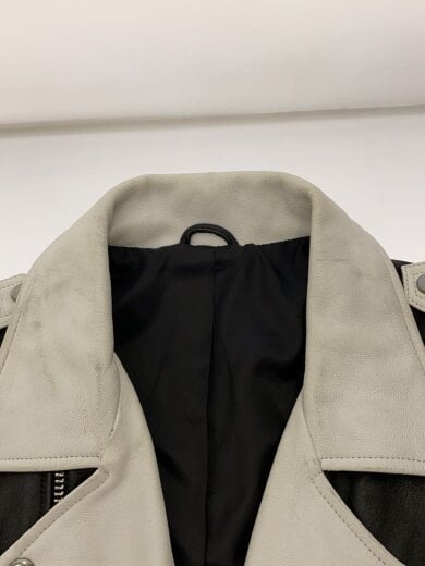 商品画像：ダブルライダースジャケット/3/羊革/BLK/汚れ有 6