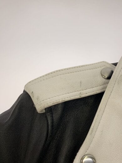 商品画像：ダブルライダースジャケット/3/羊革/BLK/汚れ有 8