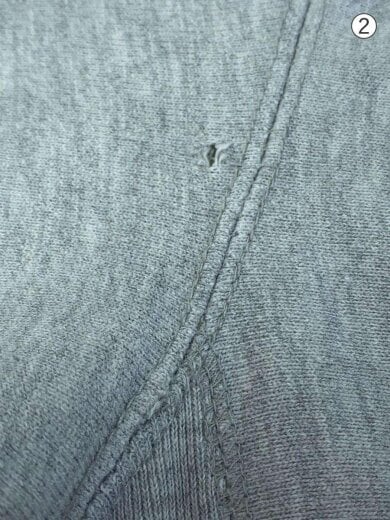 商品画像：80s/トリコタグ/RW/クルーネックスウェット/XXL/コットン/GRY/汚れ有 7