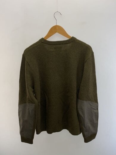 商品画像：クルーネックニット/フロントポケット付き/L/ウール/KHK/510386 2