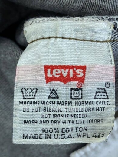 商品画像：90s/501-0658/MADE IN USA/先染めブラック/ストレートパンツ/表記34×30 5