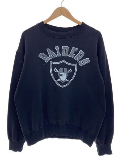 商品画像：80s/LAT/RAIDERS/クルーネックスウェット/MADE IN USA/L/コットン/BLK/汚れ有// 1