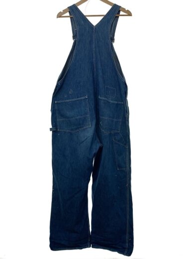 商品画像：40s/オーバーオール/良雰囲気/ドーナツボタン/ペンキ飛びデニム/IDG/穴有 2