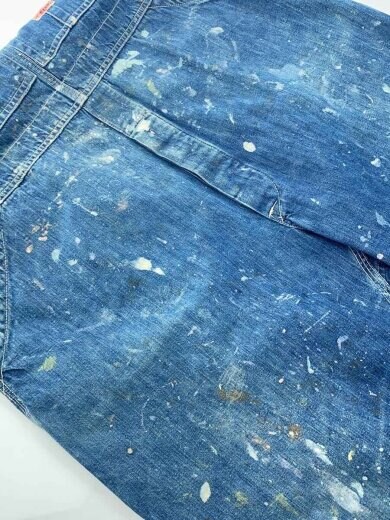 商品画像：40s/オーバーオール/良雰囲気/ドーナツボタン/ペンキ飛びデニム/IDG/穴有 7