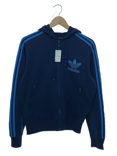 商品画像：フーディートラックジャケット/ジャージ/S/ポリエステル/ネイビー/058821 1