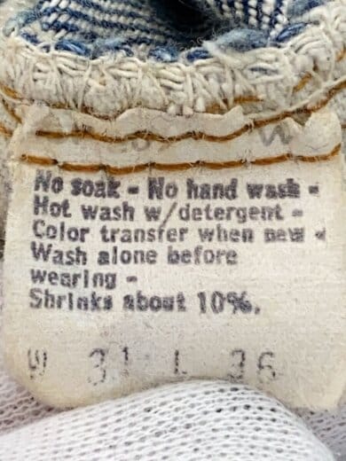 商品画像：80s/501/RED LINE/赤耳/内股シングル/黒カン/31/デニム/IDG 5