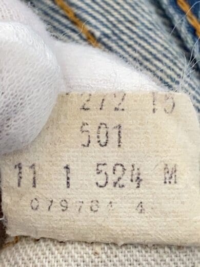 商品画像：80s/501/RED LINE/赤耳/内股シングル/黒カン/31/デニム/IDG 6