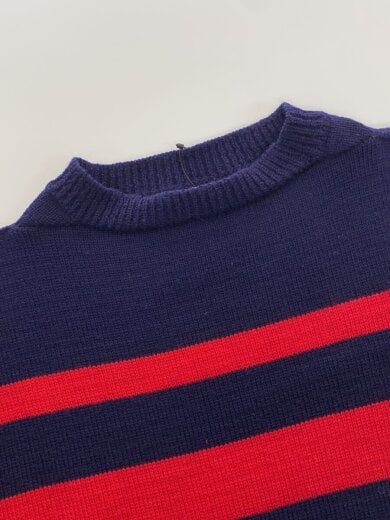 商品画像：80s～90s/ガンジーニットセーター/ウール/NVY 7