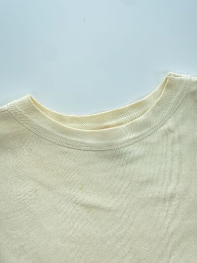 商品画像：50s/ランタグ/クルーネックスウェット/3段プリント/セットインスリーブ/M/コットン/WHT 8