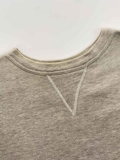 商品画像：50s/前V/バインダーネック/セットインスリーブ/スウェット/コットン/グレー 8