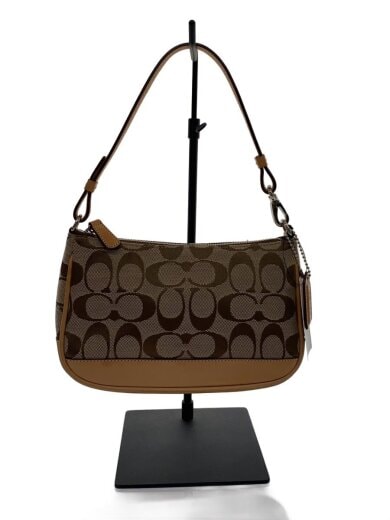 商品画像：ポーチ_シグネーチャー/キャンバス/BEG/総柄 1