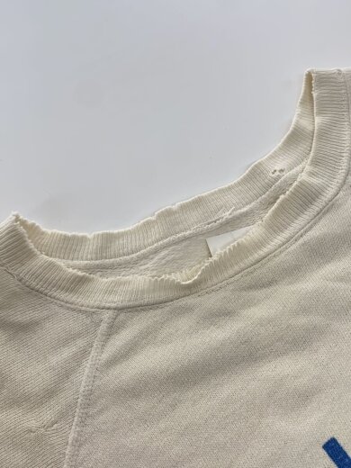 商品画像：60s/TRAMPOLINE CLAN/染み込み/ラグランスウェット/コットン/WHT 8