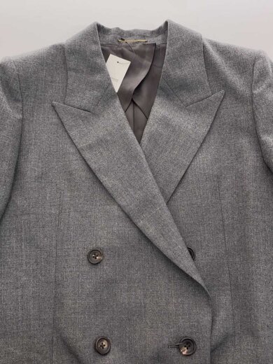 商品画像：ダブルブレストマスキュリンジャケット/ウール/グレー/220105207070 5