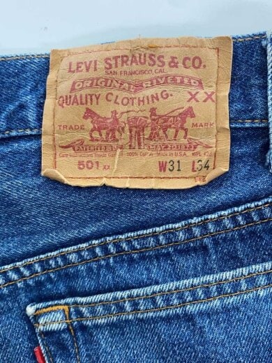 商品画像：90s/501/MADE IN USA/ボタン裏552/ストレートパンツ/31/デニム/IDG 4