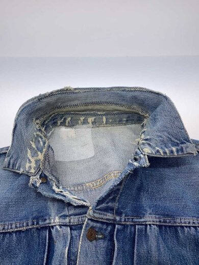 商品画像：50s/VT/507/2nd/XX/革パッチ期/実寸44位/デニム/インディゴ/ハギ付/リペア// 7