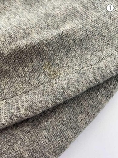 商品画像：ハイゲージVネックニットプルオーバー/ポニー刺繍/LL/ウール/グレー 5