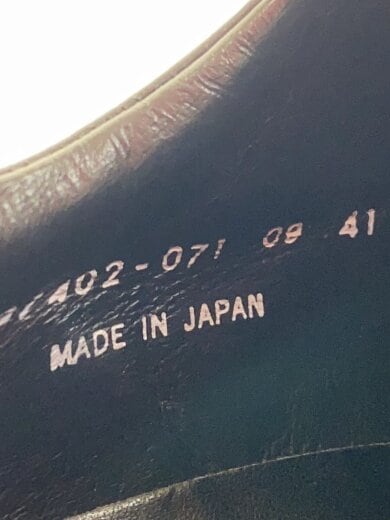 商品画像：ストレートチップシューズ/41/ブラック/レザー/Q7402-071/革乾燥有/踵ツブレ有 5