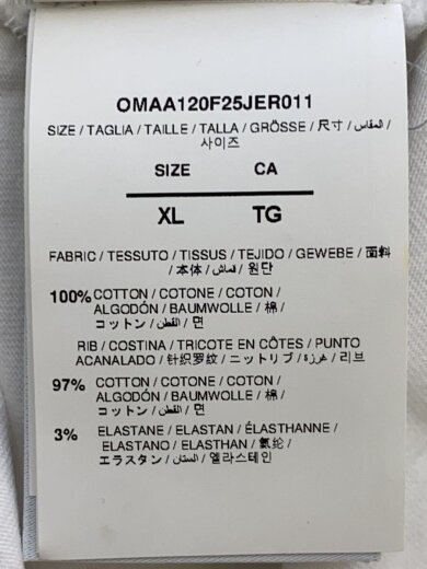 商品画像：スリーガンプリントクルーネックTシャツ/XL/コットン/WHT/OMAA120F25JER011// 4