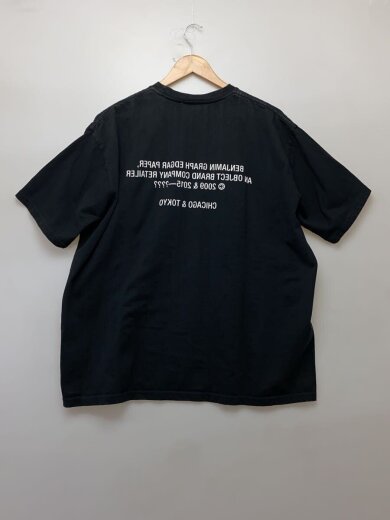 商品画像：BENJAMIN GRAPH EDGAR PAPER S/S Oversized Tee/one/コットン/ブラック 2