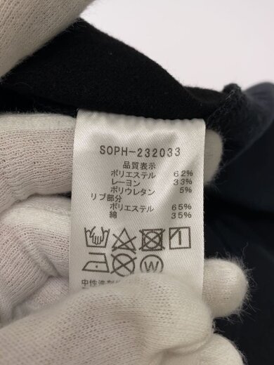 商品画像：MONALUCE SLIM FIT RIBBED PANTS/M/ポリエステル/ブラック/SOPH-232033 5