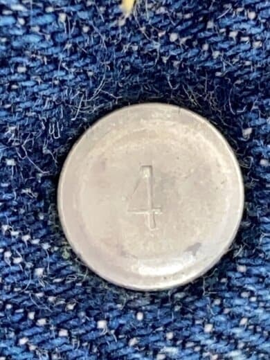 商品画像：60-70s/VT/501/BIGE/実寸W28/インディゴ/タイプ物/リペア有/ボタン裏4// 5