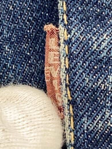 商品画像：60-70s/VT/501/BIGE/実寸W28/インディゴ/タイプ物/リペア有/ボタン裏4// 6