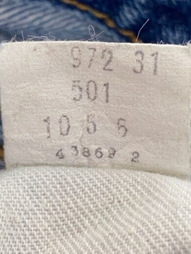 商品画像：70s/VT/501/66前期/実寸W30/デニム/インディゴ/スレ有/ボタン裏6 6