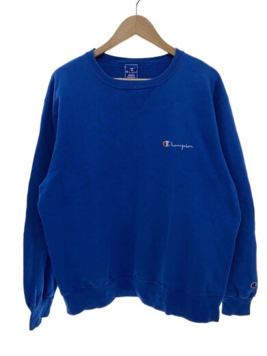 商品画像：90s/前Vクルーネックスウェット/MADE IN USA/XL/コットン/ブルー 1