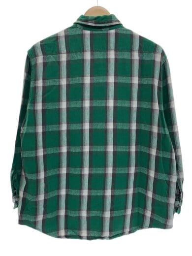 商品画像：60s/好配色/ネルシャツ/L/コットン/グリーン×ホワイト×ブラック/チェック 2