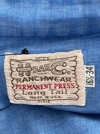 商品画像：70s/MADE IN USA/ウエスタンシャツ/プリント/16.5/NVY 3