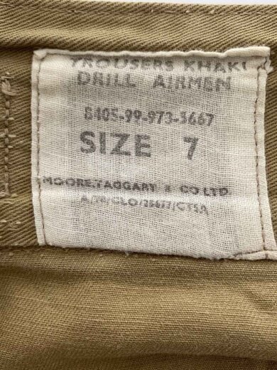 商品画像：50s/イギリス軍/Khaki Drill Trousers/グルカパンツ/コットン/BRW 4