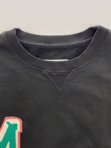 商品画像：20SS/LOGO PATCHES LOOPBACK SWEATSHIRT/M/コットン/ブラック/S52GU0110// 7