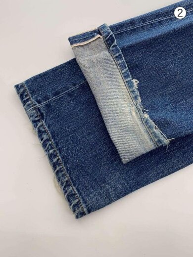 商品画像：702XX/デニムパンツ/シンチバック付き/31/デニム/IDG/スレーキ破れ有 9