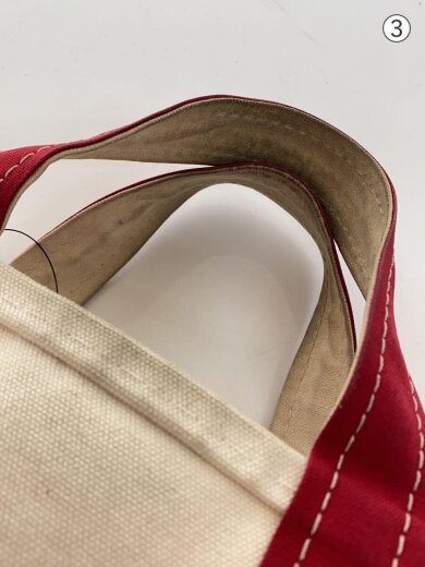 商品画像：80s/BOAT AND TOTE/2色タグ/内側ポケット/キャンバス/ホワイト×レッド// 9