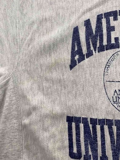 商品画像：80s/MADE IN USA/RW/トリコタグ/3段プリント/スウェット/XL/コットン/GRY// 7
