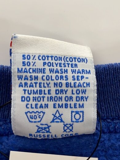 商品画像：90s/前V/クールネックスウェット/MADE IN USA/M/コットン/BLU// 4