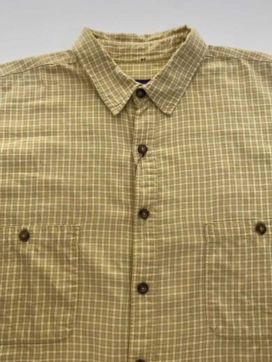 商品画像：90s/Pima Cotton Shirt/L/コットン/イエロー/チェック/53834/袖破れ有 8