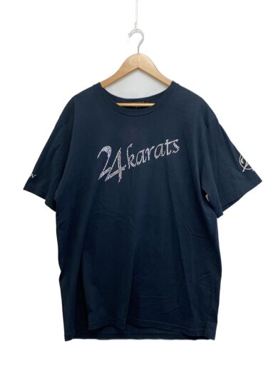 商品画像：ラインストーン/Tシャツ/XL/コットン/ブラック/KR8S-N-260// 1