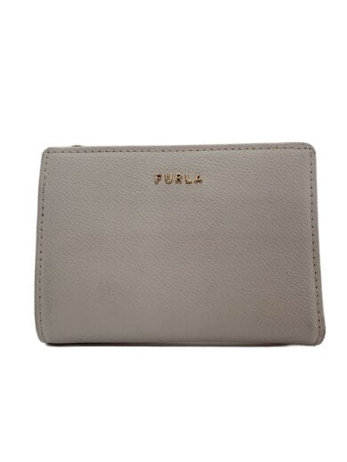商品画像：2つ折り財布/レザー/ホワイト/内側花柄 1
