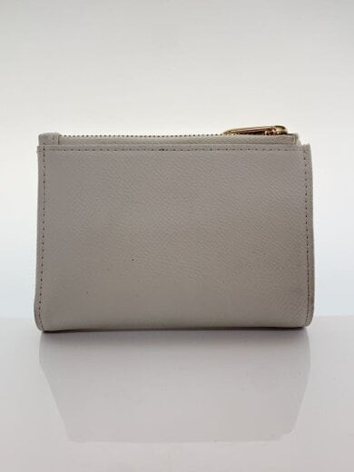 商品画像：2つ折り財布/レザー/ホワイト/内側花柄 2