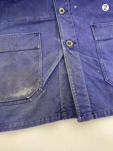 商品画像：60s～70s/MADE IN FRANCE/コットンツイルワークジャケット/44/NVY 7